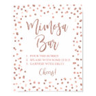 Panneau de fête de bar à Mimosa Rose Gold Paillett