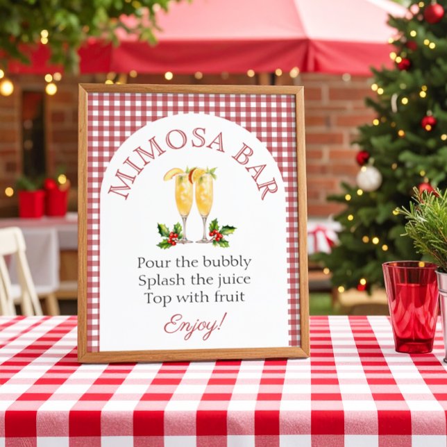 Poster Panneau de Fête des mariées de Noël de la barre de (Créateur téléchargé)