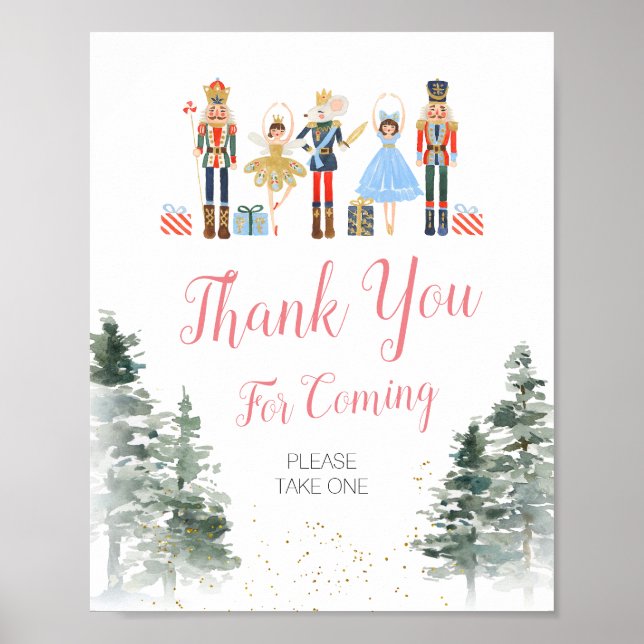 Poster Panneau de Fête des mariées de Noël Nutcracker (Devant)