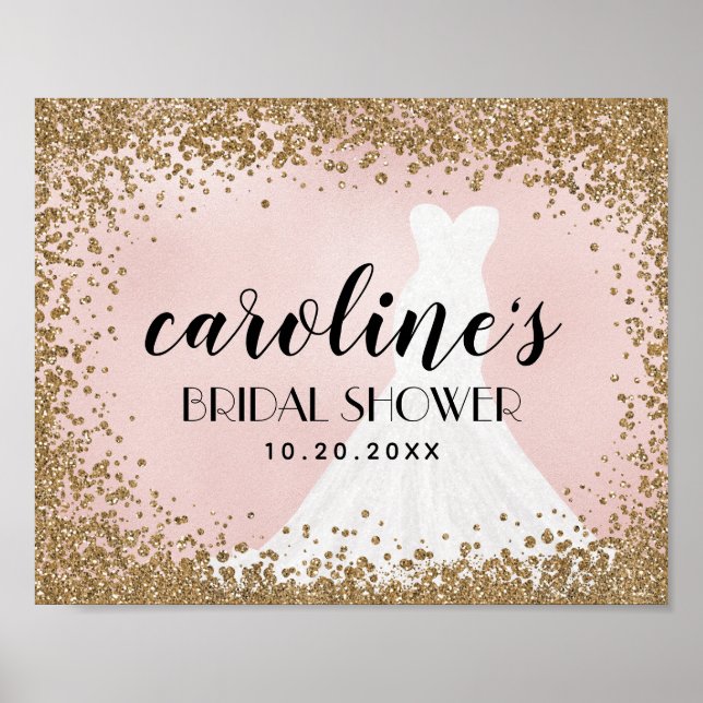 Poster Panneau de Fête des mariées de robe de mariée de P (Devant)