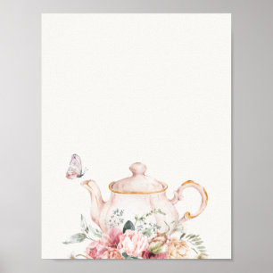 Poster Panneau de Fête des mariées de thé