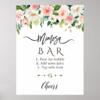 Panneau de Fête des mariées Florale rose