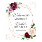 Panneau de Fête des mariées moderne Plum violet