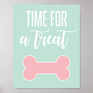 Poster Panneau de fête pour chiots C'est l'heure d'une fr