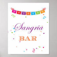 Panneau de jeu de Baby Shower Fiesta 8x10