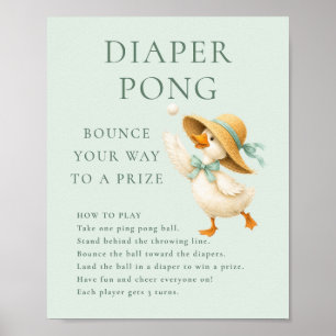 Poster Panneau de jeu de Pong de couche Silly Goose Sage 