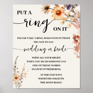 Poster Panneau de jeu Fleurs sauvages d'automne Mettre un