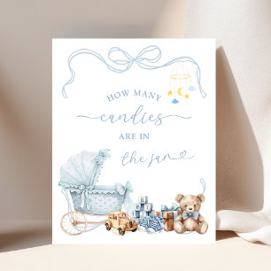 Poster Panneau de jeu pour baby shower - Carrosse Coquett