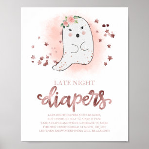 Poster Panneau de jeu pour Baby Shower : Couches pour tar