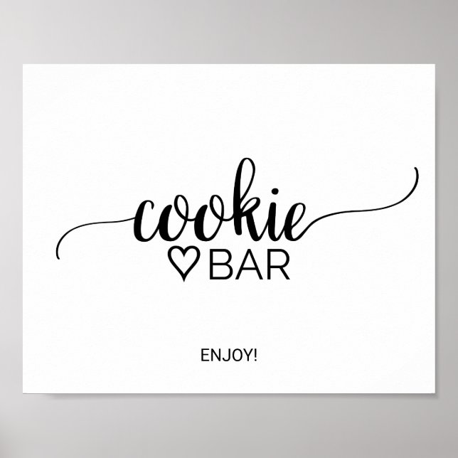 Poster Panneau de la barre de cookies de calligraphie noi (Devant)