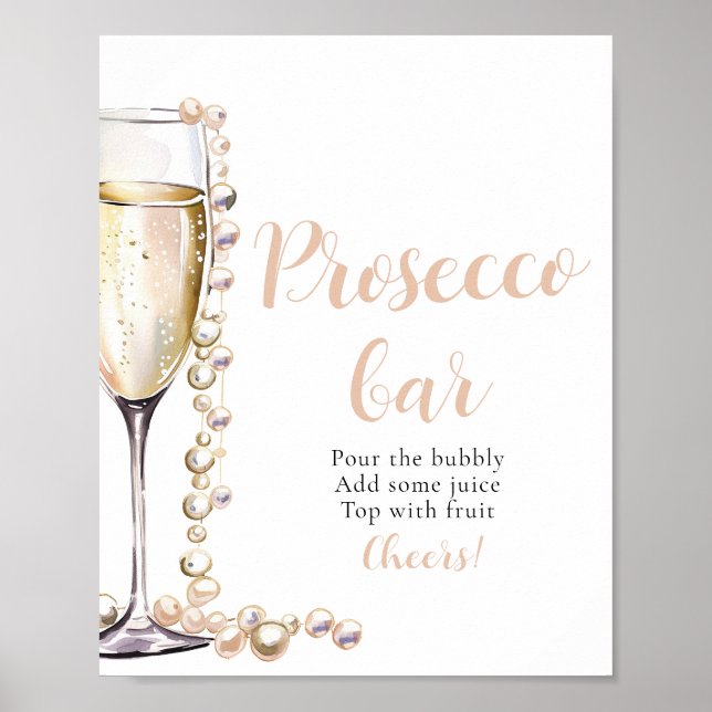 Poster Panneau de la barre de poursuites pour perles et p (Devant)