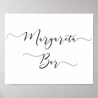 Poster Panneau de la barre Margarita