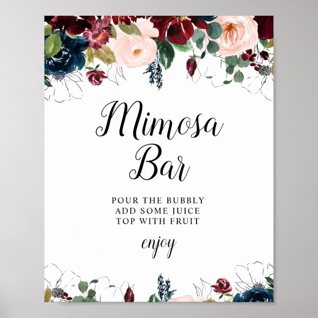 Poster panneau de la barre mimosa (Devant)