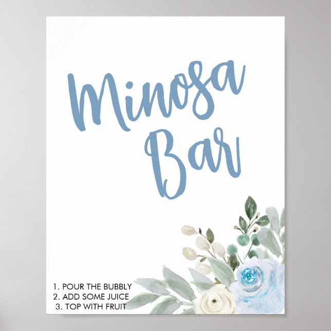 Poster Panneau de la barre Mimosa de la Fête des mariées  (Devant)