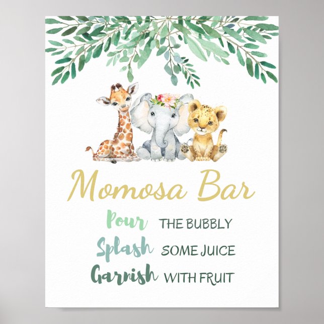 Poster Panneau de la barre Momosa (Devant)