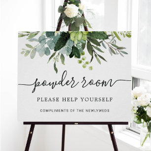 Poster Panneau de la chambre Mariage en poudre Eucalyptus