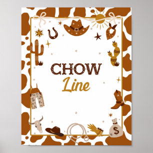 Poster Panneau de la ligne Chow Western