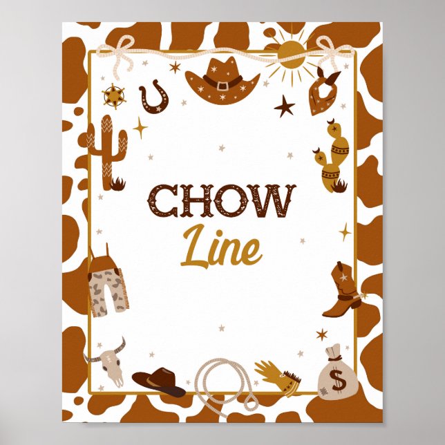 Poster Panneau de la ligne Chow Western (Devant)