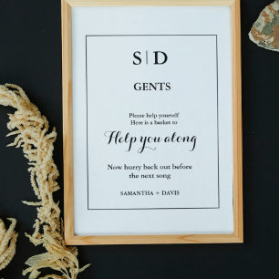 Poster Panneau de la panier de la salle de bain minimalis