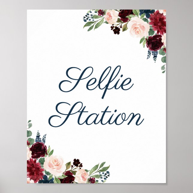 Poster Panneau de la station de Mariage Selfie de la Mari (Devant)