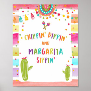Poster Panneau de la table Chippin Dippin Margarita Sippi
