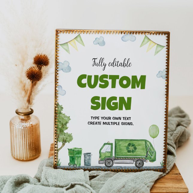 Poster Panneau de la table d'anniversaire de la fête des  (Créateur téléchargé)