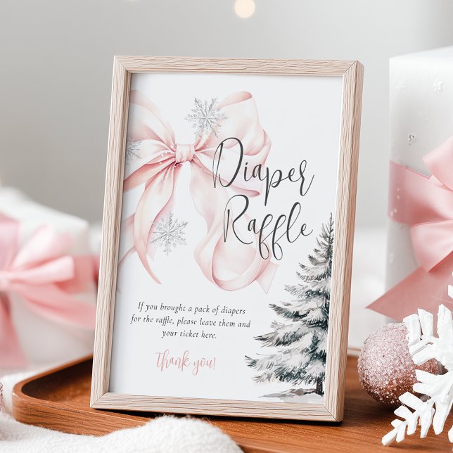 Poster Panneau de la table de béquille rose d'hiver (Créateur téléchargé)