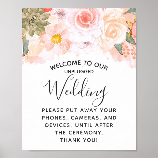 Poster Panneau de la table de Mariage débranchée de la pê (Devant)