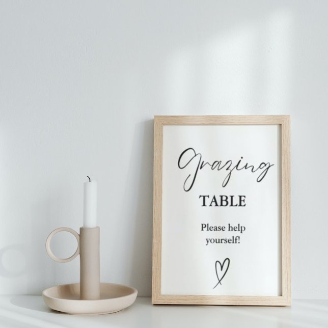 Poster Panneau de la table de pâturage minimaliste modern (Créateur téléchargé)