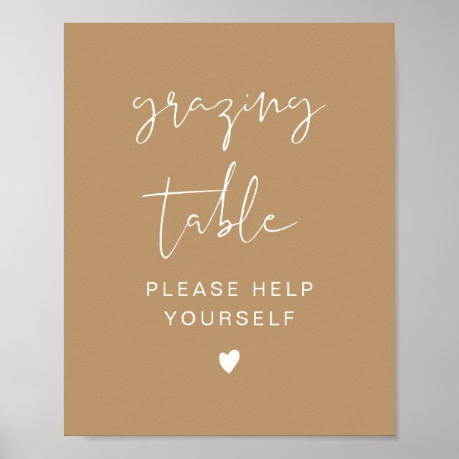 Poster Panneau de la table de pâturage moderne INDIE Boho (Devant)