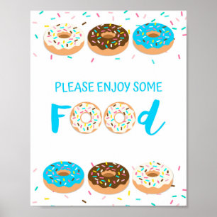 Poster Panneau de la table des aliments Panneau de la dou