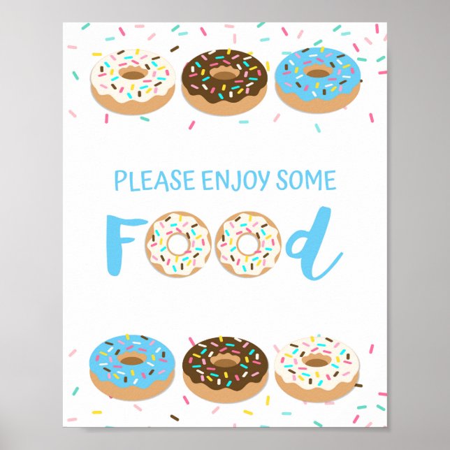 Poster Panneau de la table des aliments Panneau de la dou (Devant)
