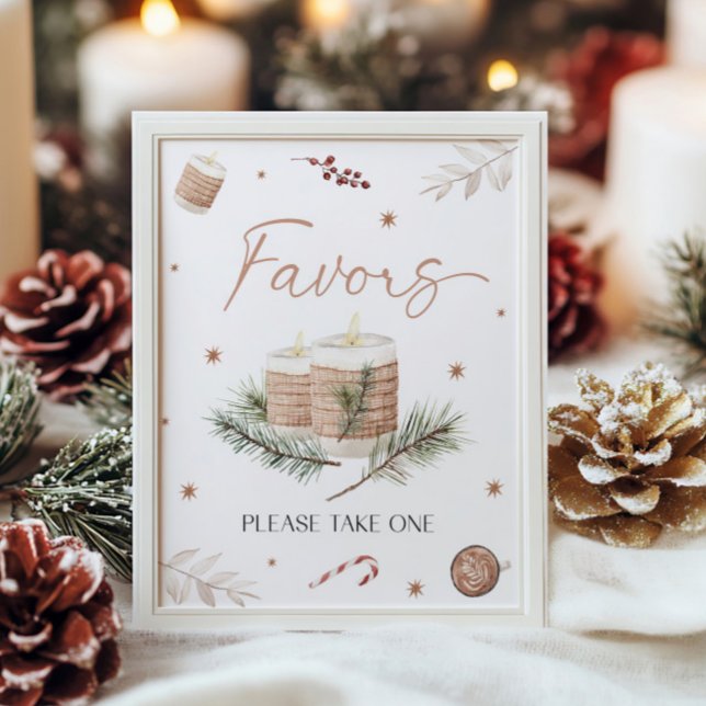 Poster Panneau de la table des faveurs de Noël (Créateur téléchargé)