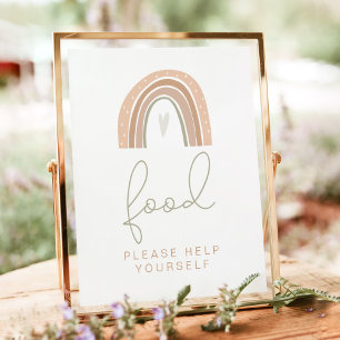 Poster Panneau de la table GITA Pastel Rainbow