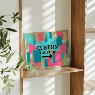 Poster Panneau de localisation personnalisé Décor de dort