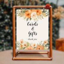 Panneau de mariage Cartes et Cadeaux de Fleurs à l