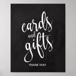 Poster Panneau de mariage Chalkcoard 8x10 Cartes et Cadea