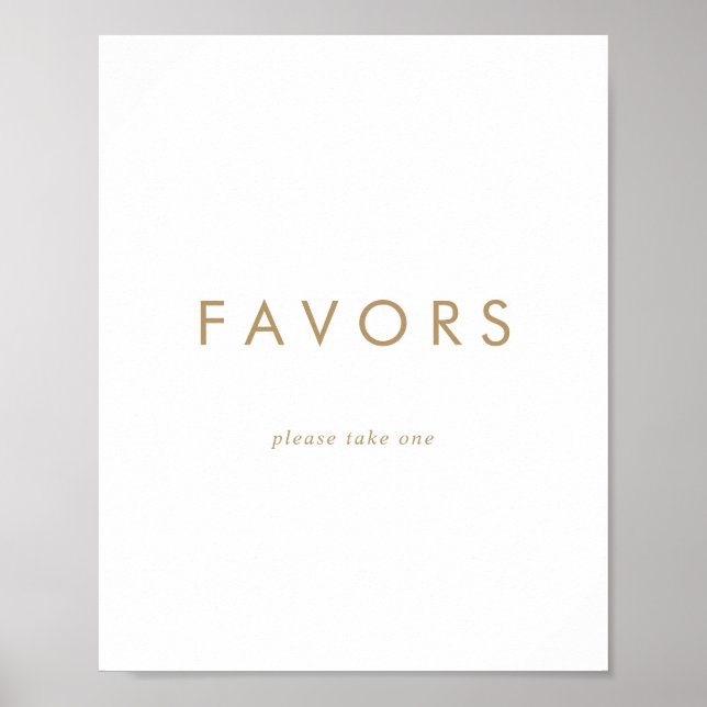 Poster Panneau de mariage en typographie dorée élégante (Devant)