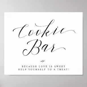 Poster Panneau de mariage ou de shower de mariage Cookie