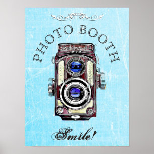 Poster Panneau de mariage pour Photobooth, Appareil photo