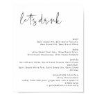 Panneau de menu de bar minimaliste moderne ADELLA 