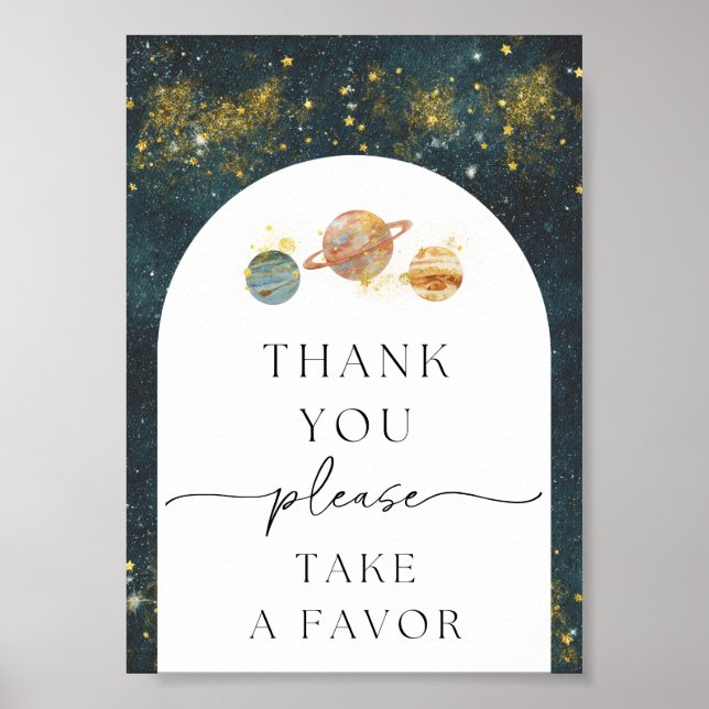 Poster Panneau de Merci d'espace 5x7 | Symbole de préfére (Devant)