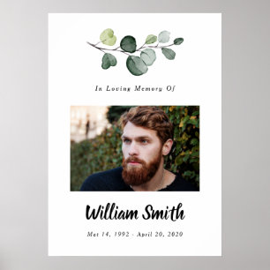 Poster Panneau de photo, Panneau de célébration de la vie