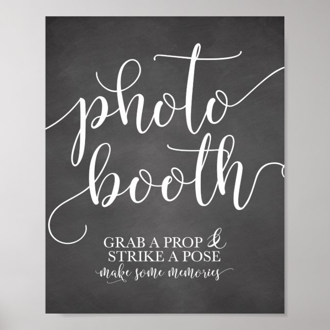 Poster Panneau de Photobooth de Mariage - Prenez un Acces (Devant)