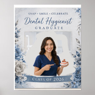 Poster Panneau de photomaton de fin d'études d'hygiéniste