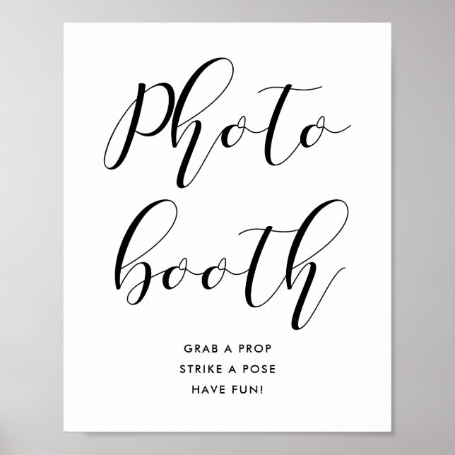 Poster Panneau de photomaton de mariage (Devant)