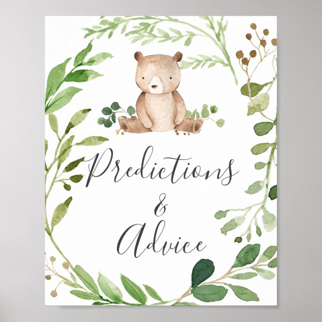 Poster Panneau de prédictions et de conseils sur le Baby  (Devant)