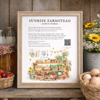 Panneau de présentoir de ferme personnalisé pour s