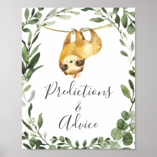 Poster Panneau de prévisions et de conseils du Baby showe