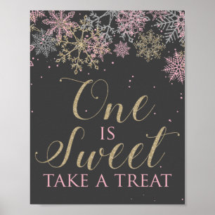 Poster Panneau de récompense pour le premier hiver Oneder